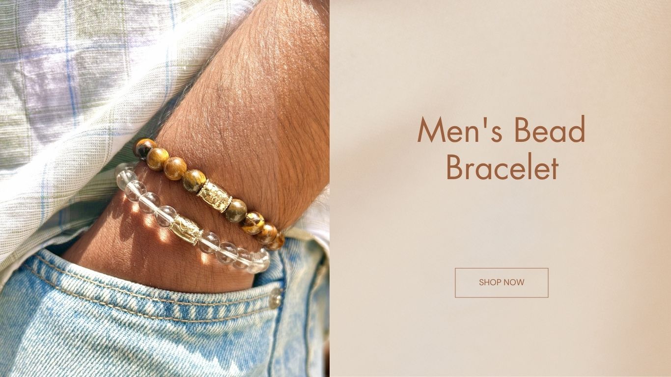 Men’s Bead Bracelet With Charms