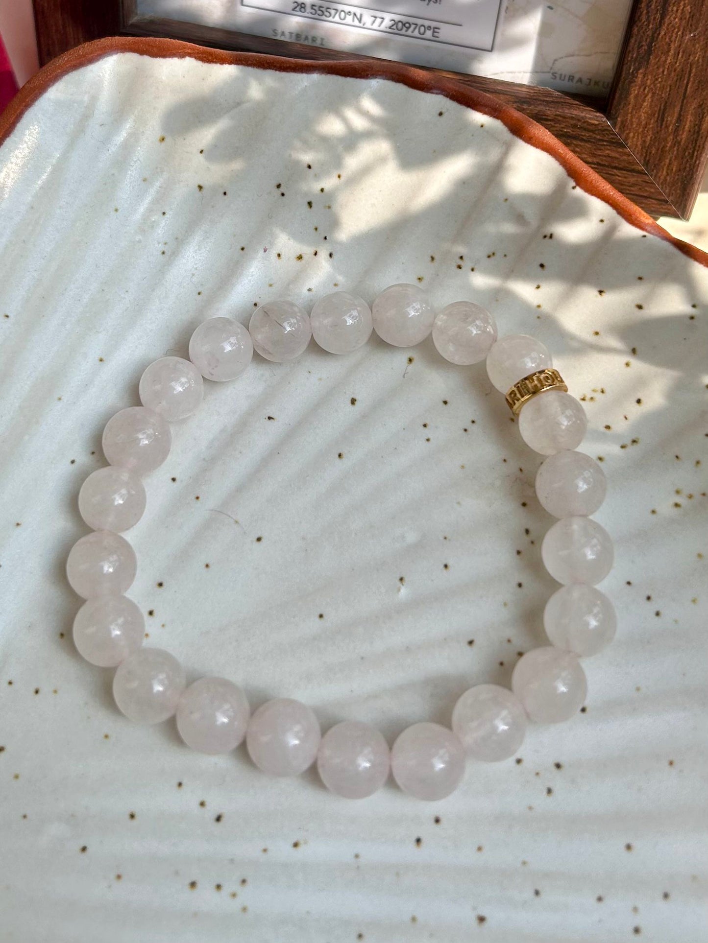 Rose Quartz Healing Unisex Bead Bracelet