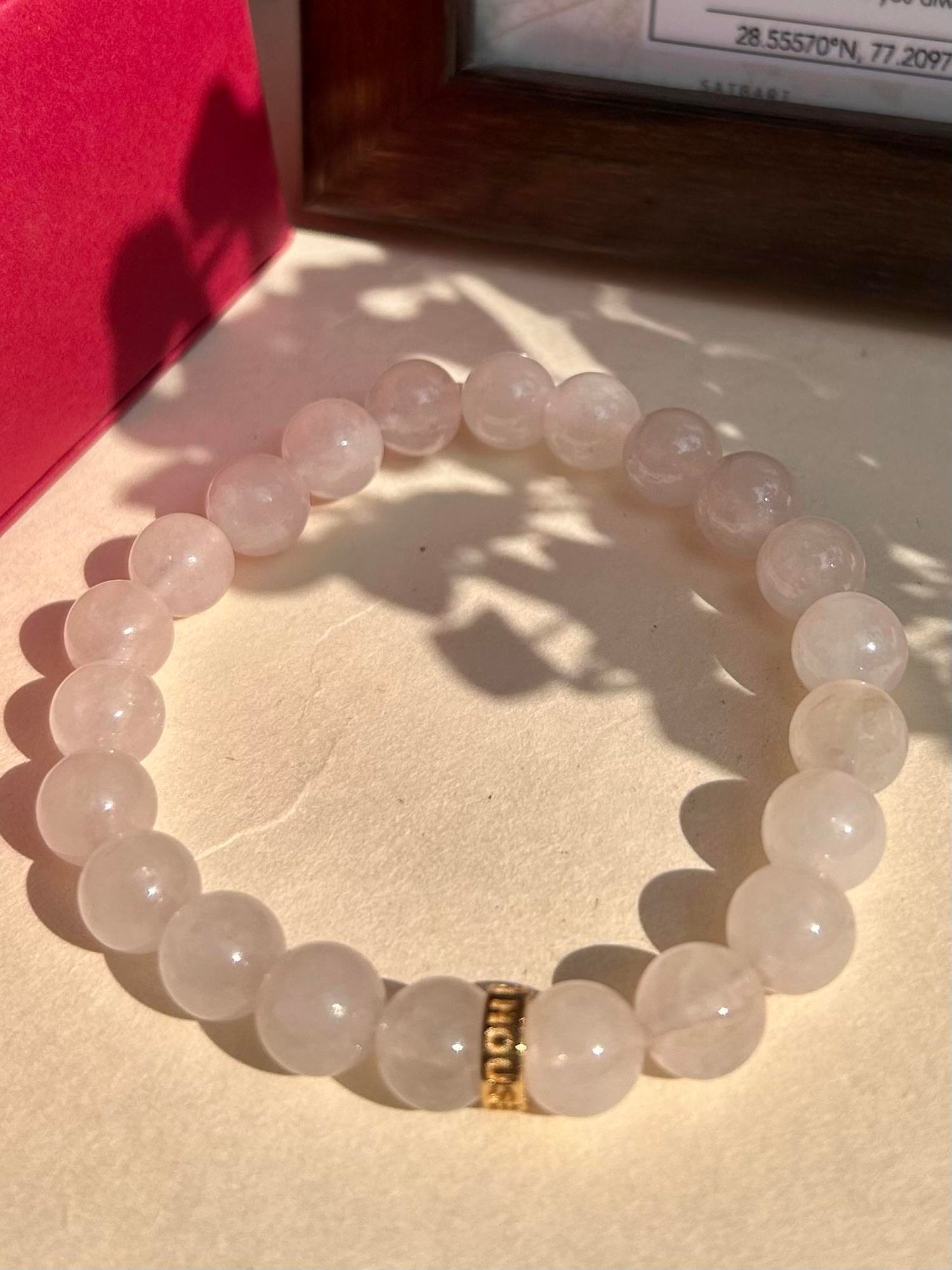 Rose Quartz Healing Unisex Bead Bracelet