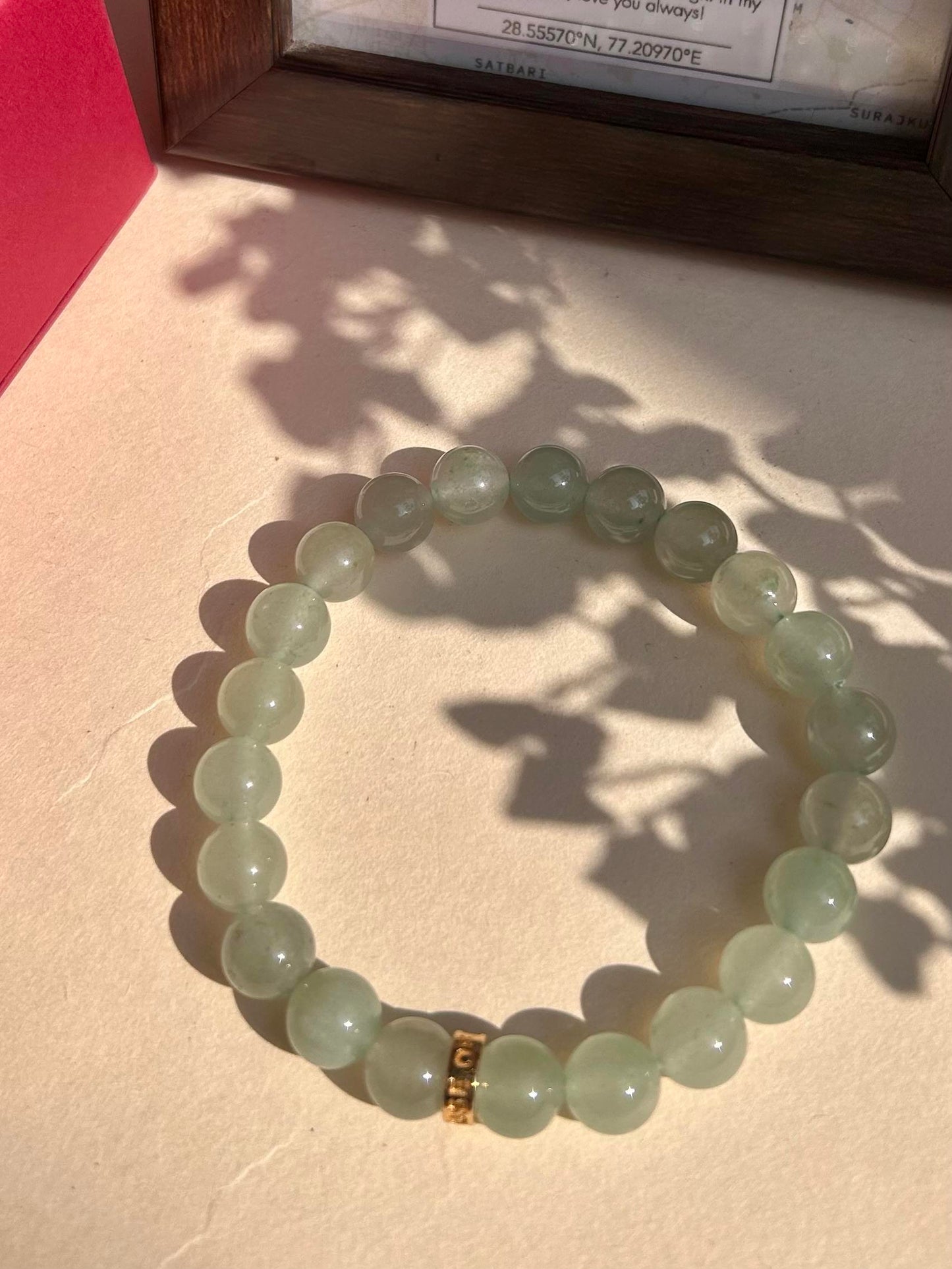 Green Aventurine Unisex Bead Bracelet
