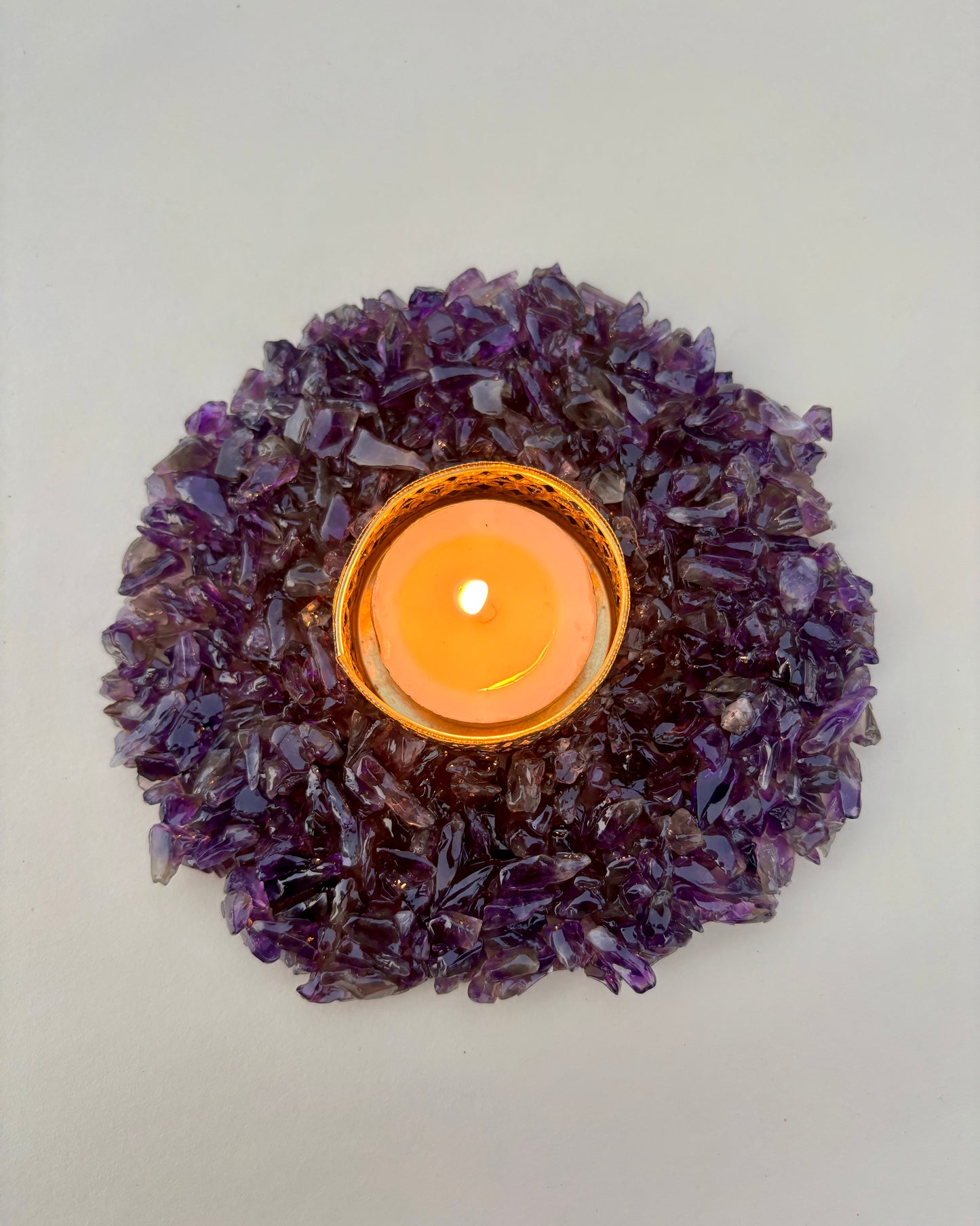 Amethyst Stone Diya