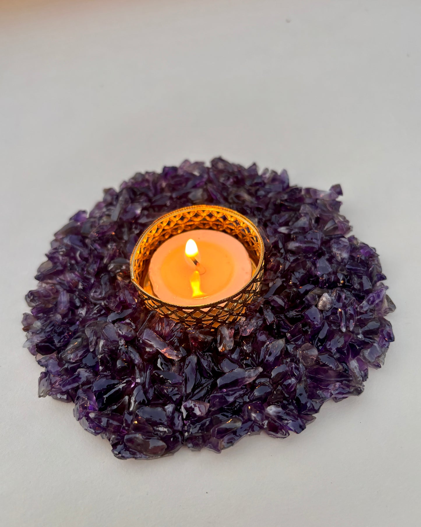 Amethyst Stone Diya