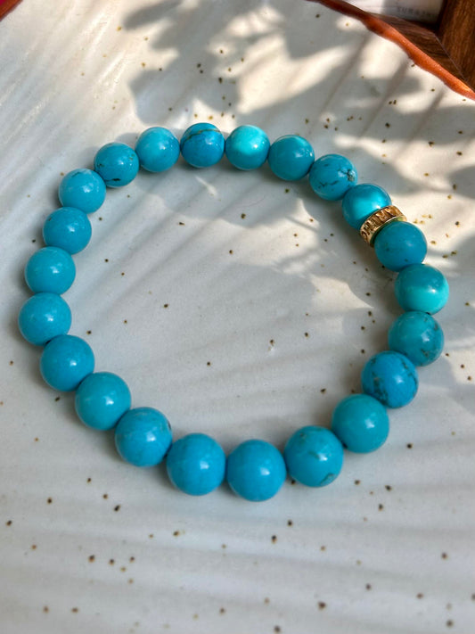 Turquoise Unisex Bead Bracelet
