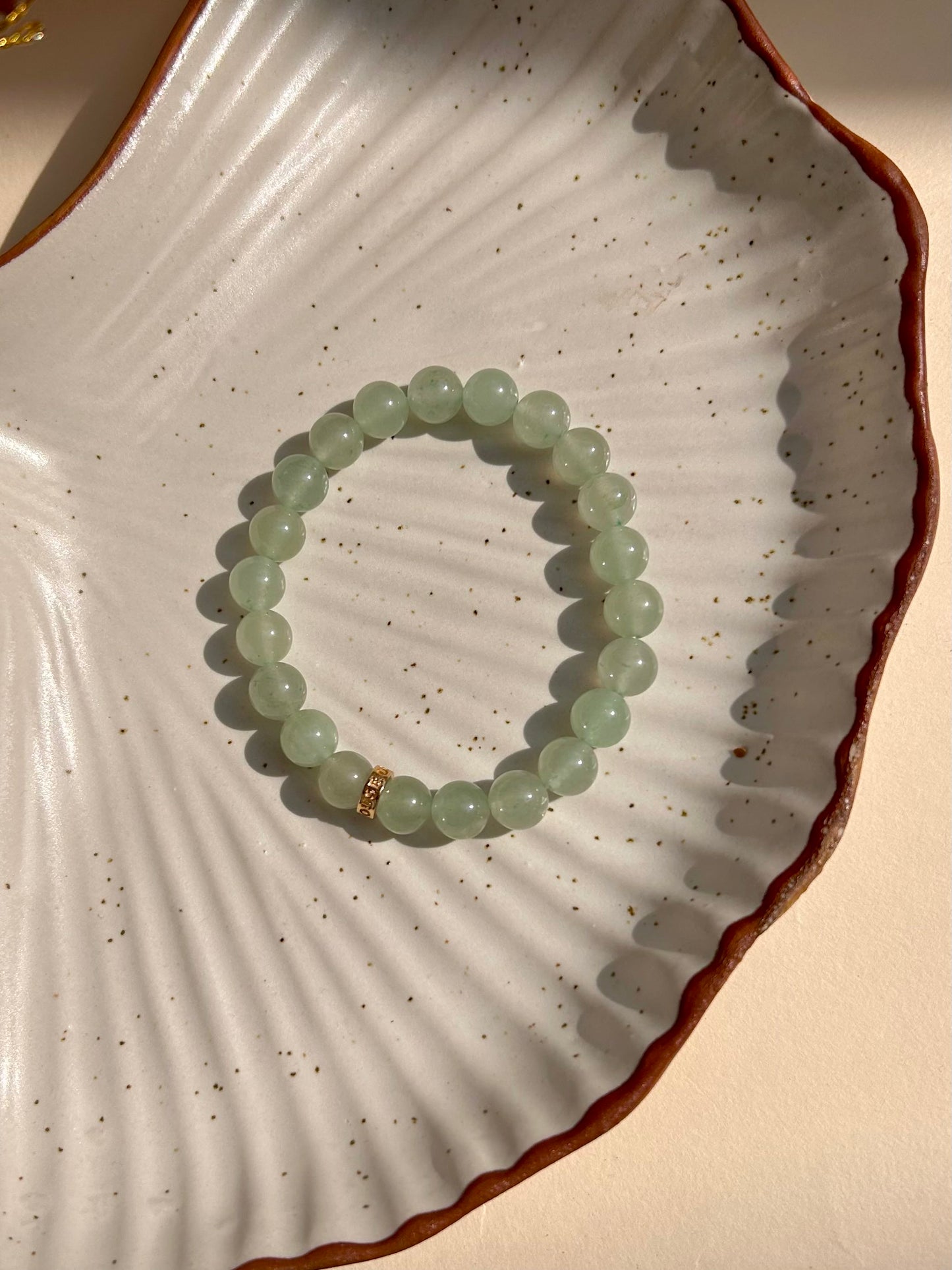 Green Aventurine Unisex Bead Bracelet
