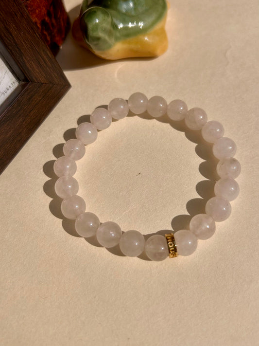 Rose Quartz Healing Unisex Bead Bracelet