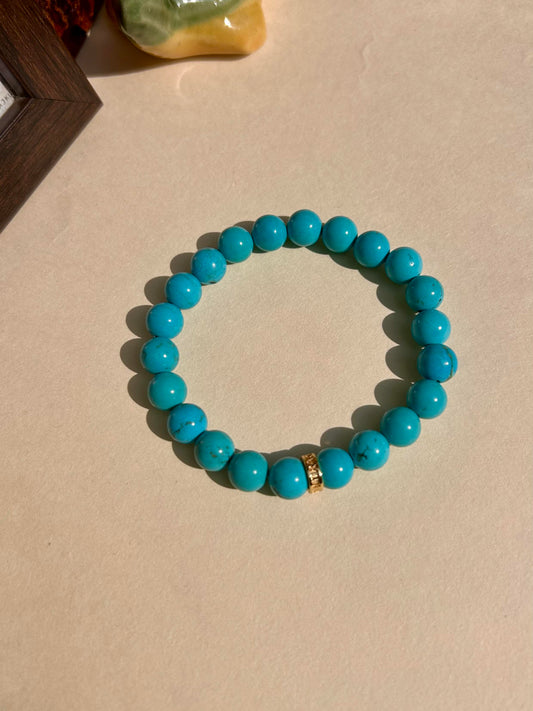 Turquoise Unisex Bead Bracelet