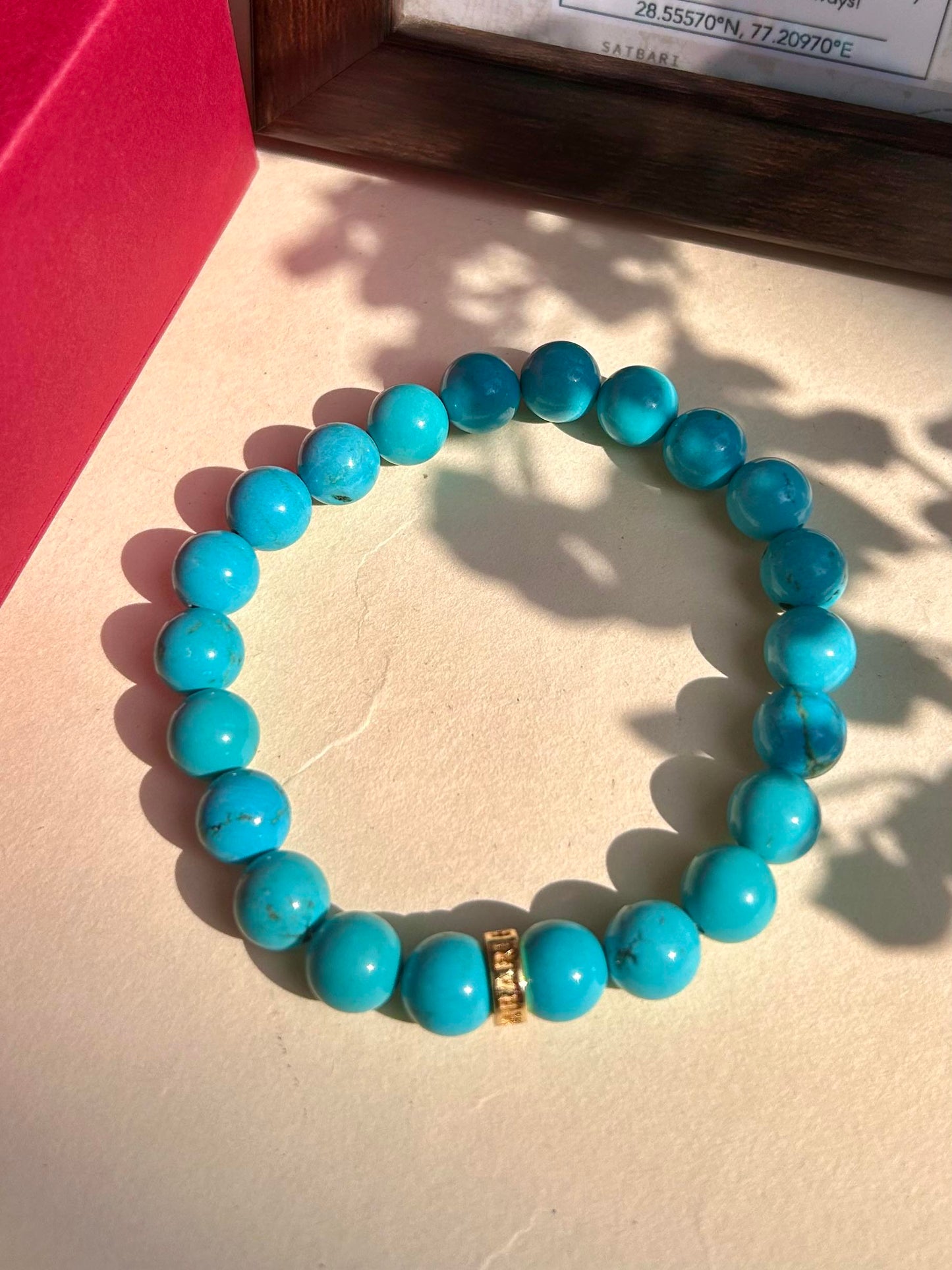 Turquoise Unisex Bead Bracelet