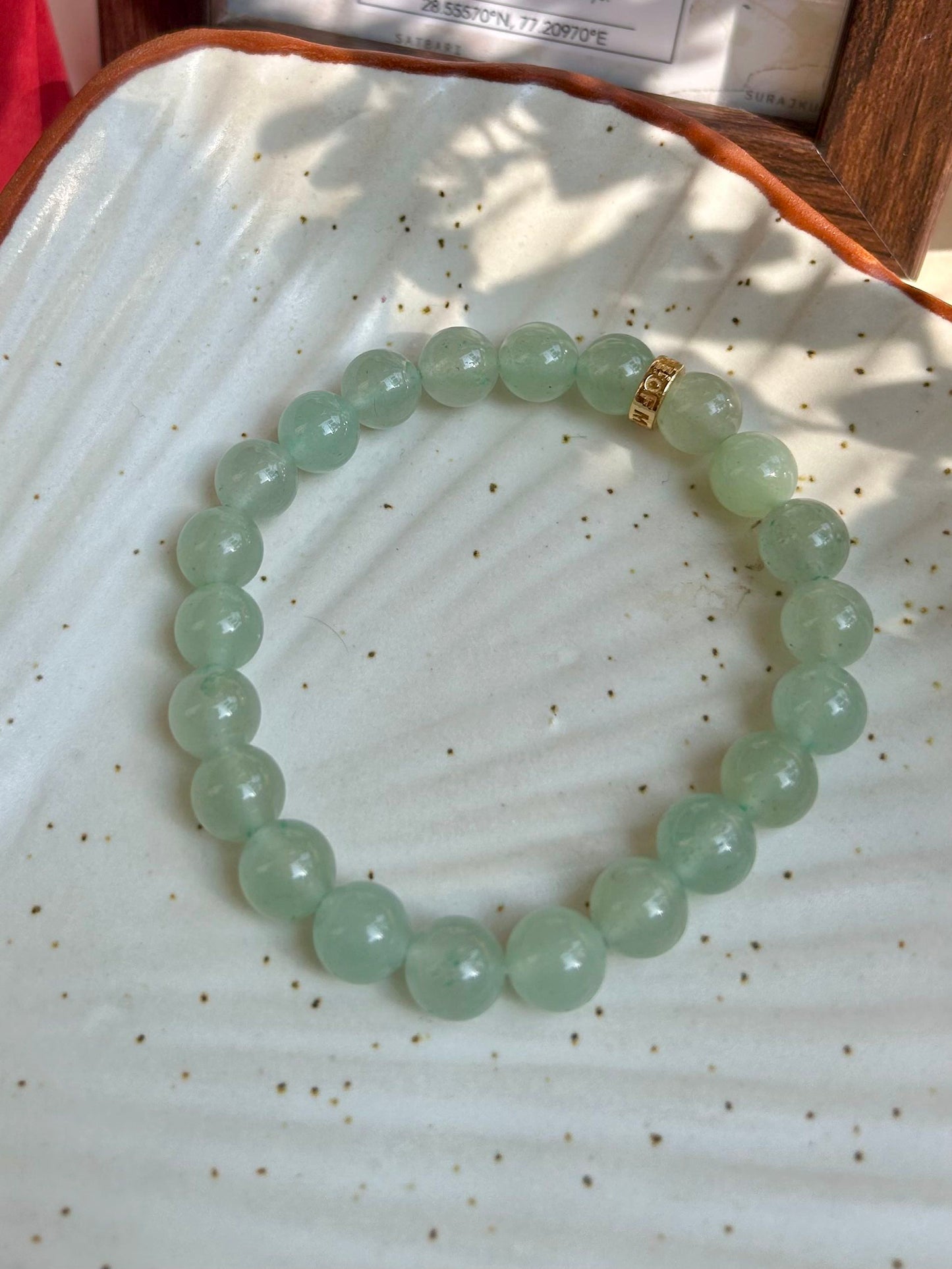 Green Aventurine Unisex Bead Bracelet