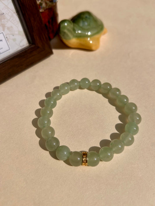 Green Aventurine Unisex Bead Bracelet