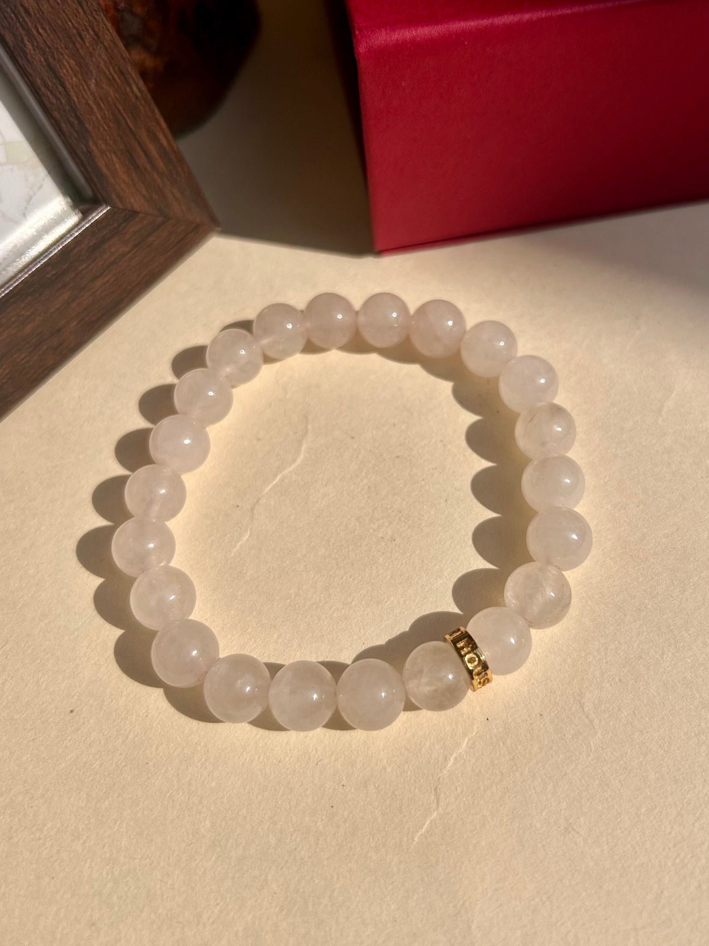 Rose Quartz Healing Unisex Bead Bracelet
